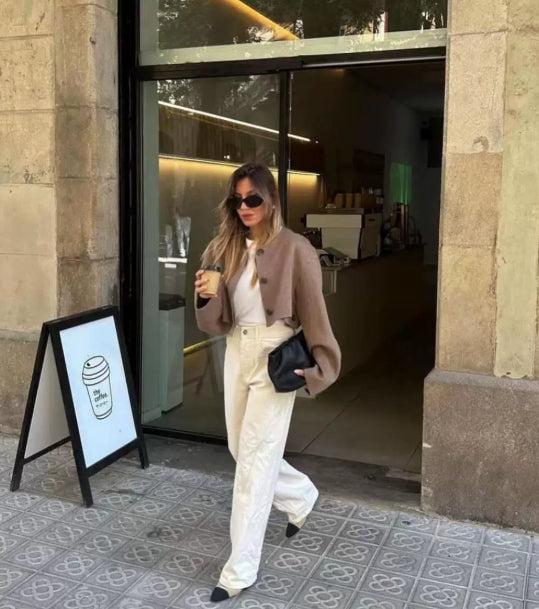 Veste longue manches courte