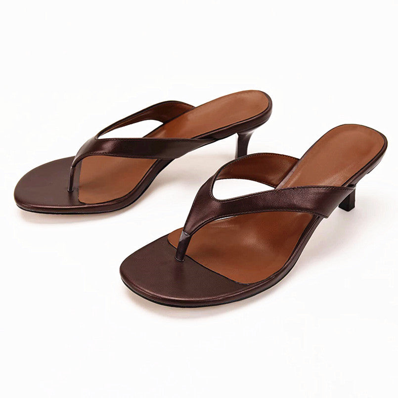 Porter plus de taille Fashionable Slim Talon avec orteil Pinch pour les gens paresseux Porter des chevilles