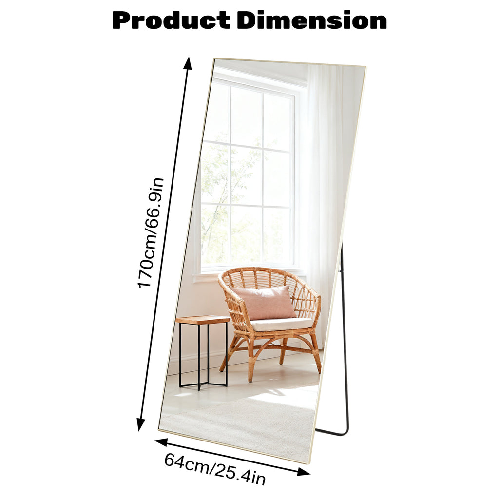 Rectangle Miroir pleine longueur