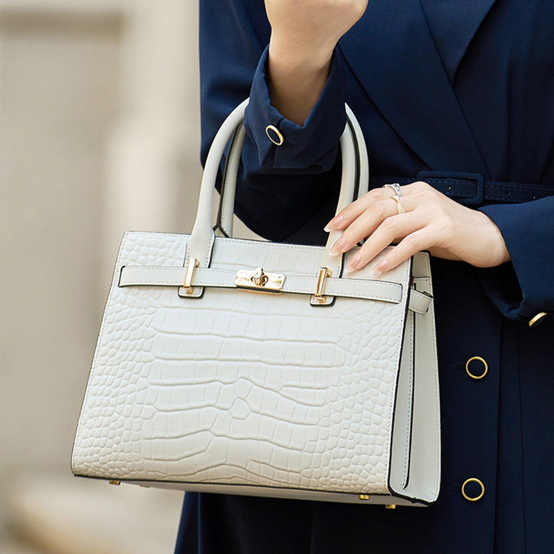 Sac de corps en cuir de vache casual pour femmes