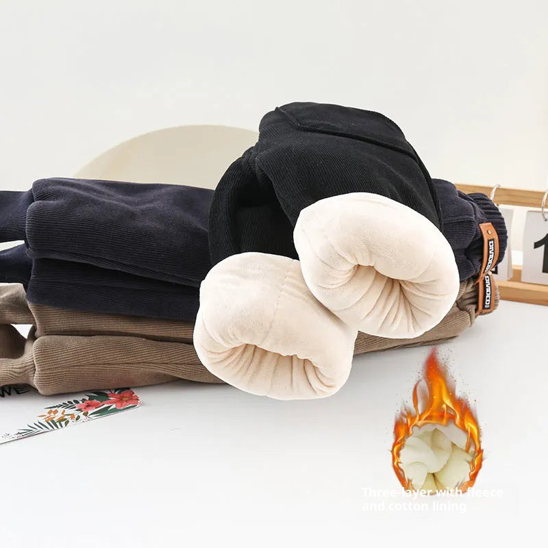 Pantalon en coton pour garçon Pantalon casual d'hiver Bébé