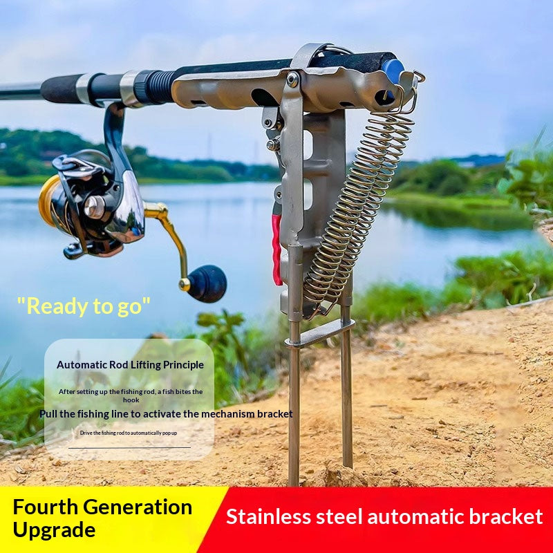 Barre de mer automatique pour la pêche au sol-Plug Sea Rod Stand Rod Lifter acier inoxydable