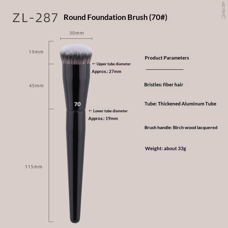 Brosse de maquillage souple et illuminante pour masques sans encombre