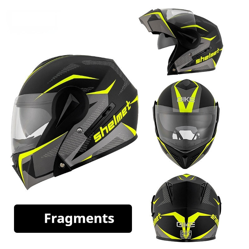 Casque de moto de sécurité de la personnalité d'hiver pour hommes et femmes