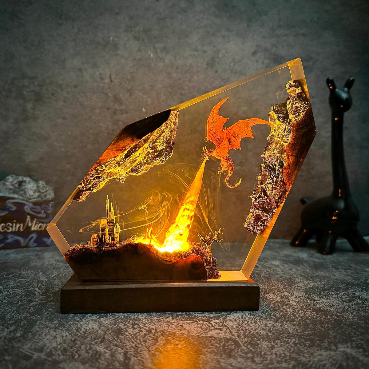 Conception d'une lanterne en résine Comme un cadeau d'Halloween