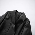 Manteau court en cuir souple pour femmes