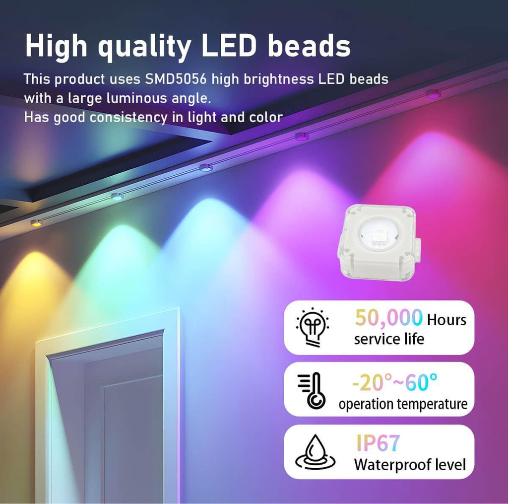 Outdoor Bluetooth Eaves Light LED Intelligent Point Light Source Control Outdoor Magic Eav