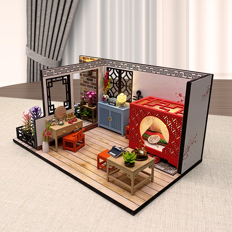 Bricolage Handmade Assemblage Architectural Modèle Scene Toy