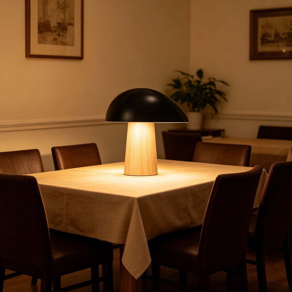 Lampe de table moderne minimaliste de champignons