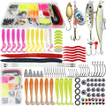 Ensemble d'accessoires de pêche 114 pièces avec leurres artificiels – Ensemble complet dans une boîte portable – P