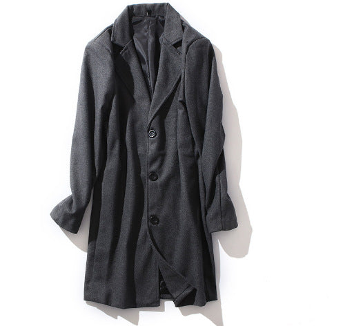 Vêtements de dessus en laine à manches longues pour hommes