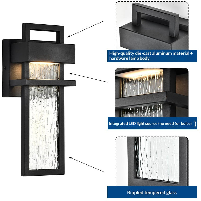 Modern Minimalist Outdoor LED lampe murale imperméable Balcon