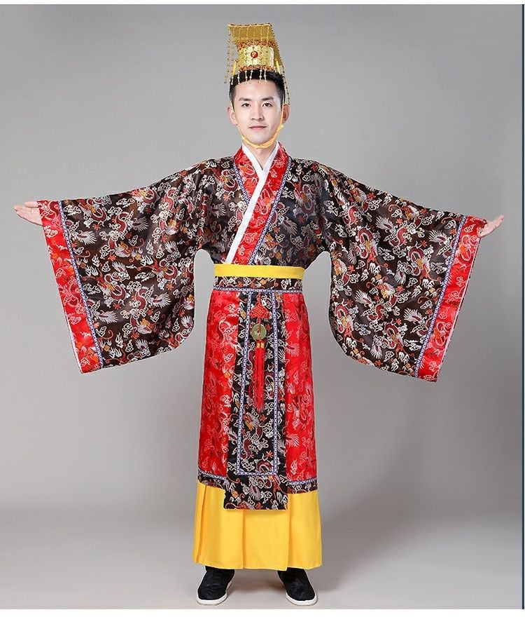 Costume antique de l'empereur de la dynastie Tang