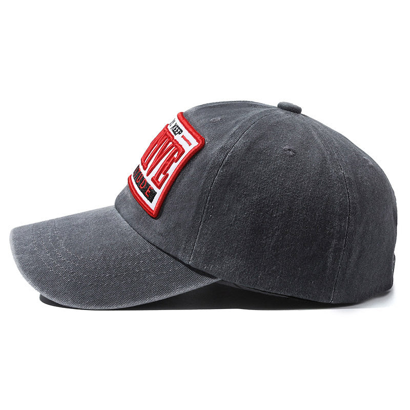 Chapeau de broderie à trois dimensions en patch lavé