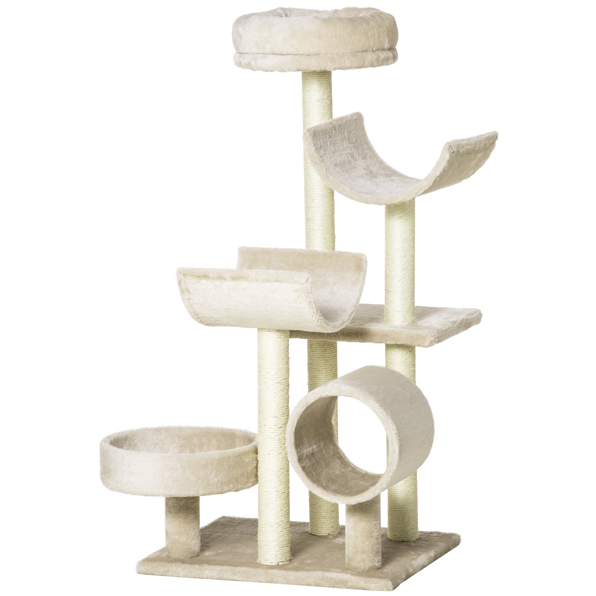 PawHut Arbre de chat pour les chats intérieurs Kitten Pet Scratching Post Perch Centre d'activité Scratcher