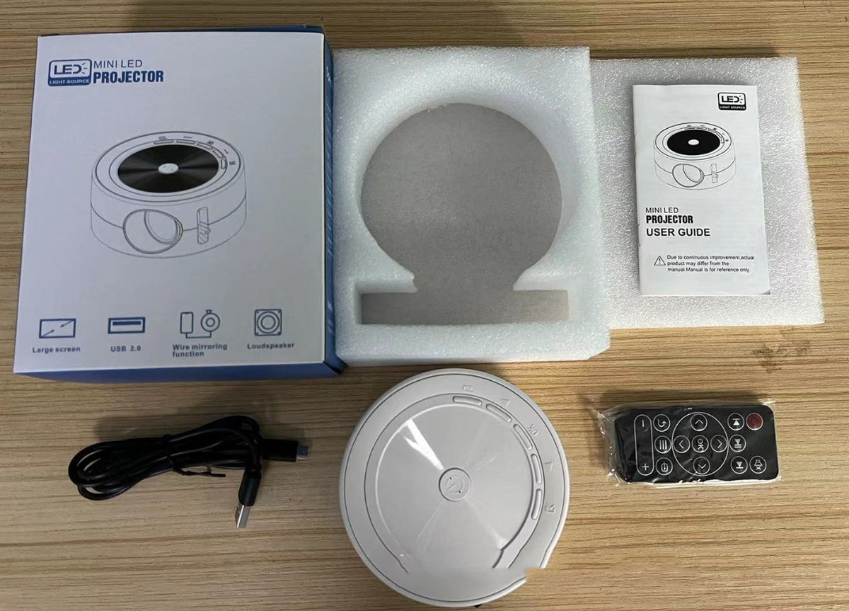 YT200 Home Wired Même écran Led Projector Portable
