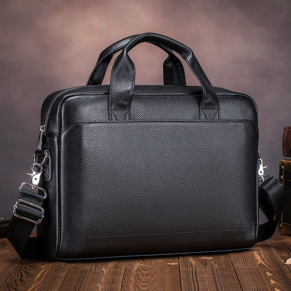 Portfolio portable de première couche pour hommes de mode