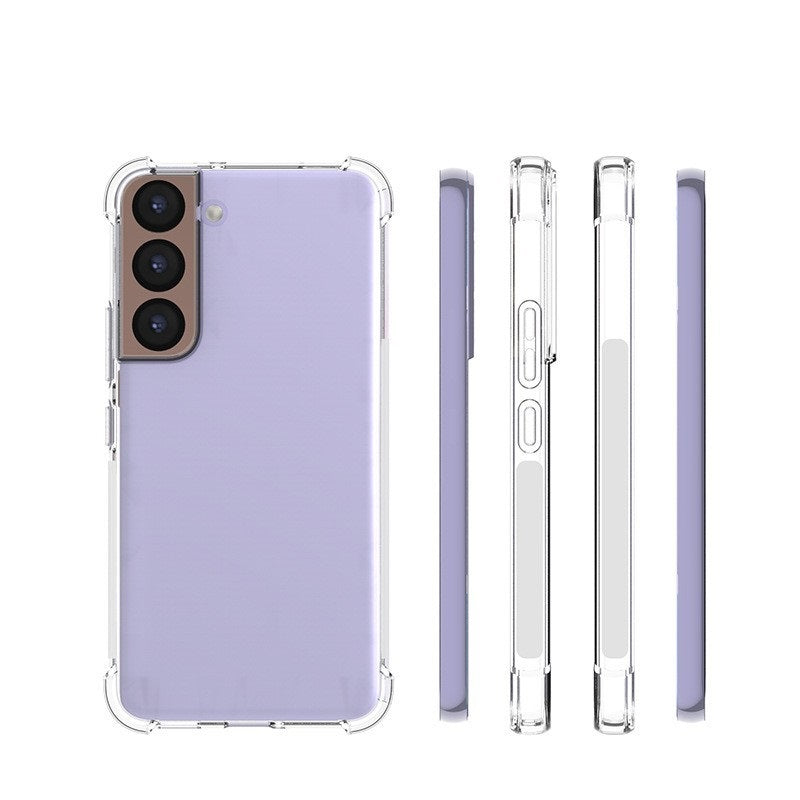 Étui de téléphone TPU transparent avec coussin gonflable épais
