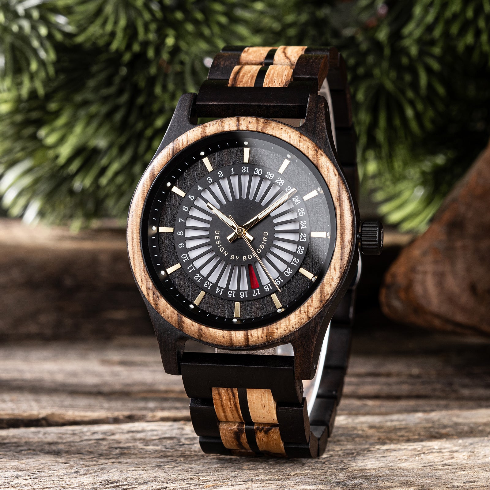 Montre homme en bois