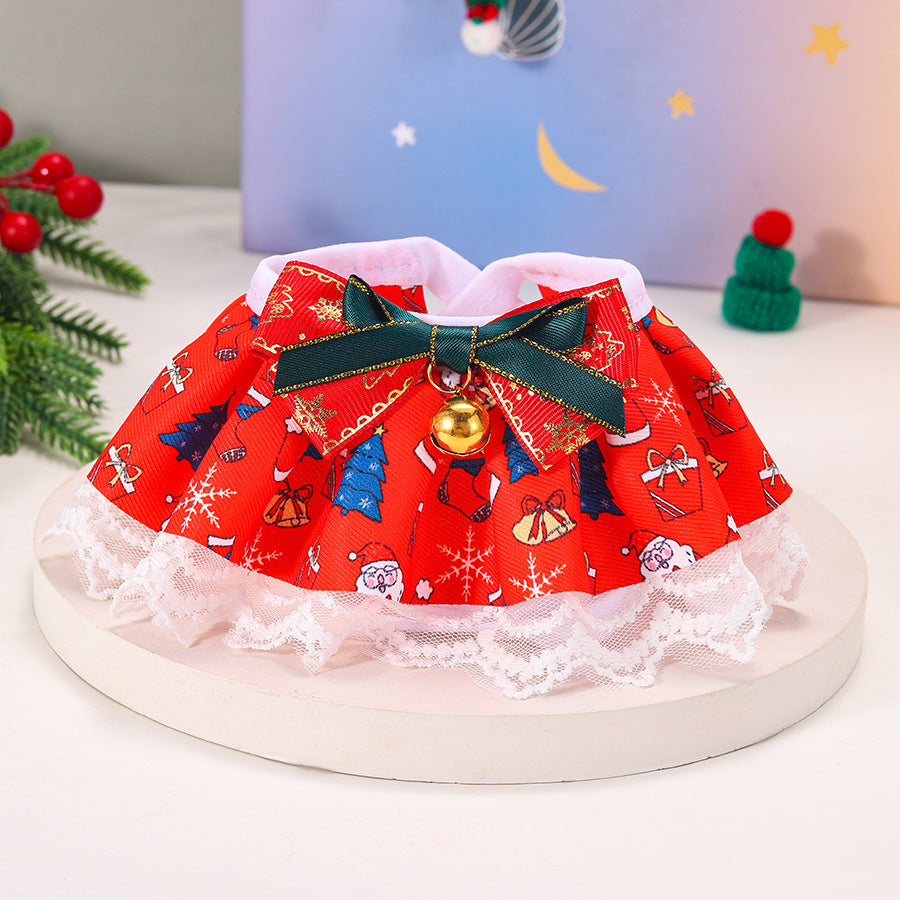 Écharpe de cloche à nœuds d'arc pour chatons et chiots