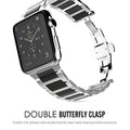Acier inoxydable universel et céramique noire Bracelet en acier inoxydable Apple