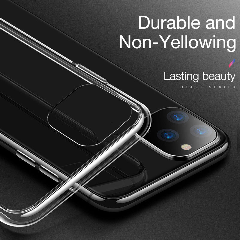 Étui de téléphone ultra-mince en silicone transparent résistant aux éclaboussures