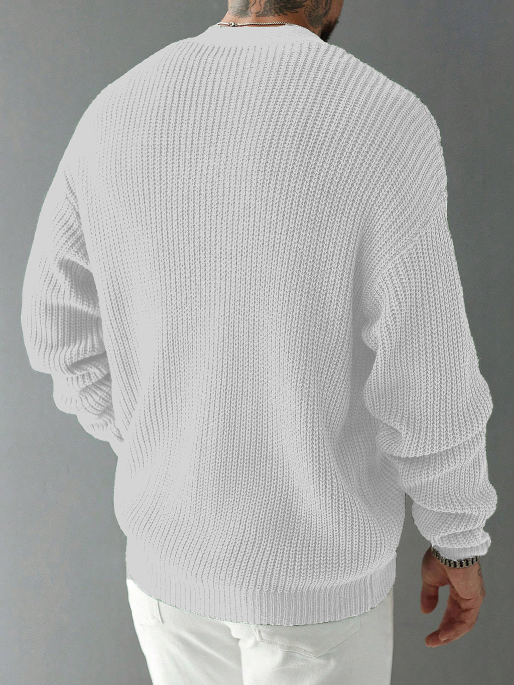 Casual Versatile Cardigan Deep V-neck Single-breasted Knit Top Innerwear and Outerwear Swe