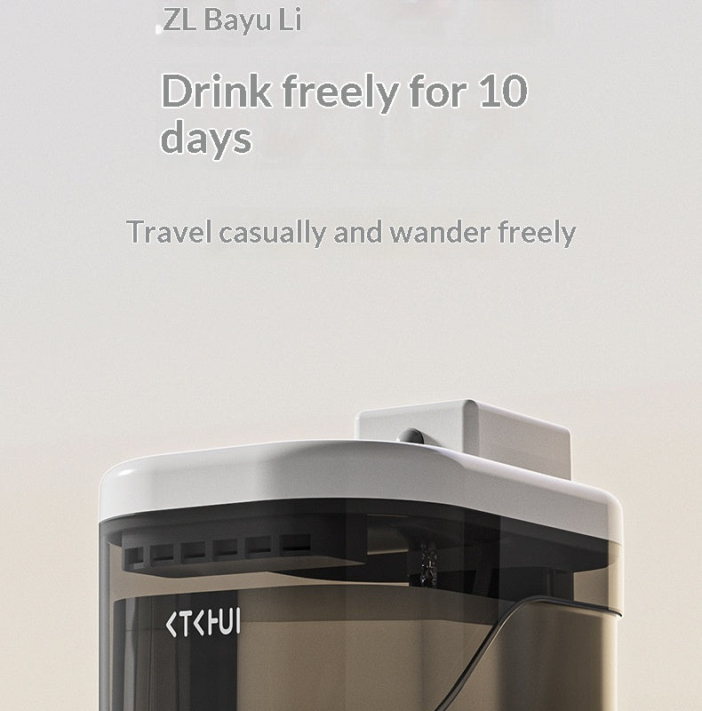Fontaine d'eau pour animaux de compagnie filtrée à l'aide d'un capteur intelligent