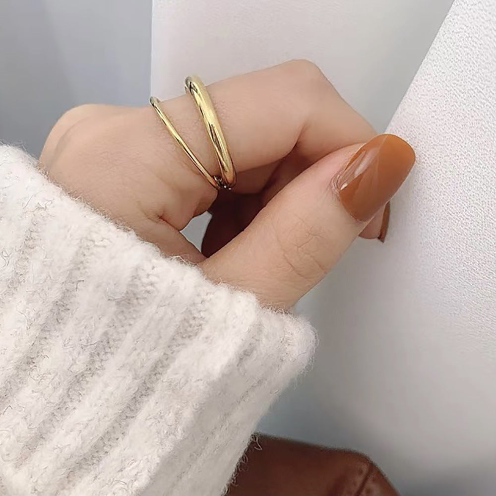 Bague en acier titane pour femmes