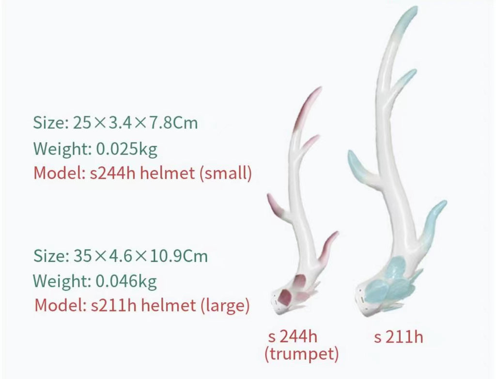 Dragon Horn Casque Décoration Scooter Moto Scooter