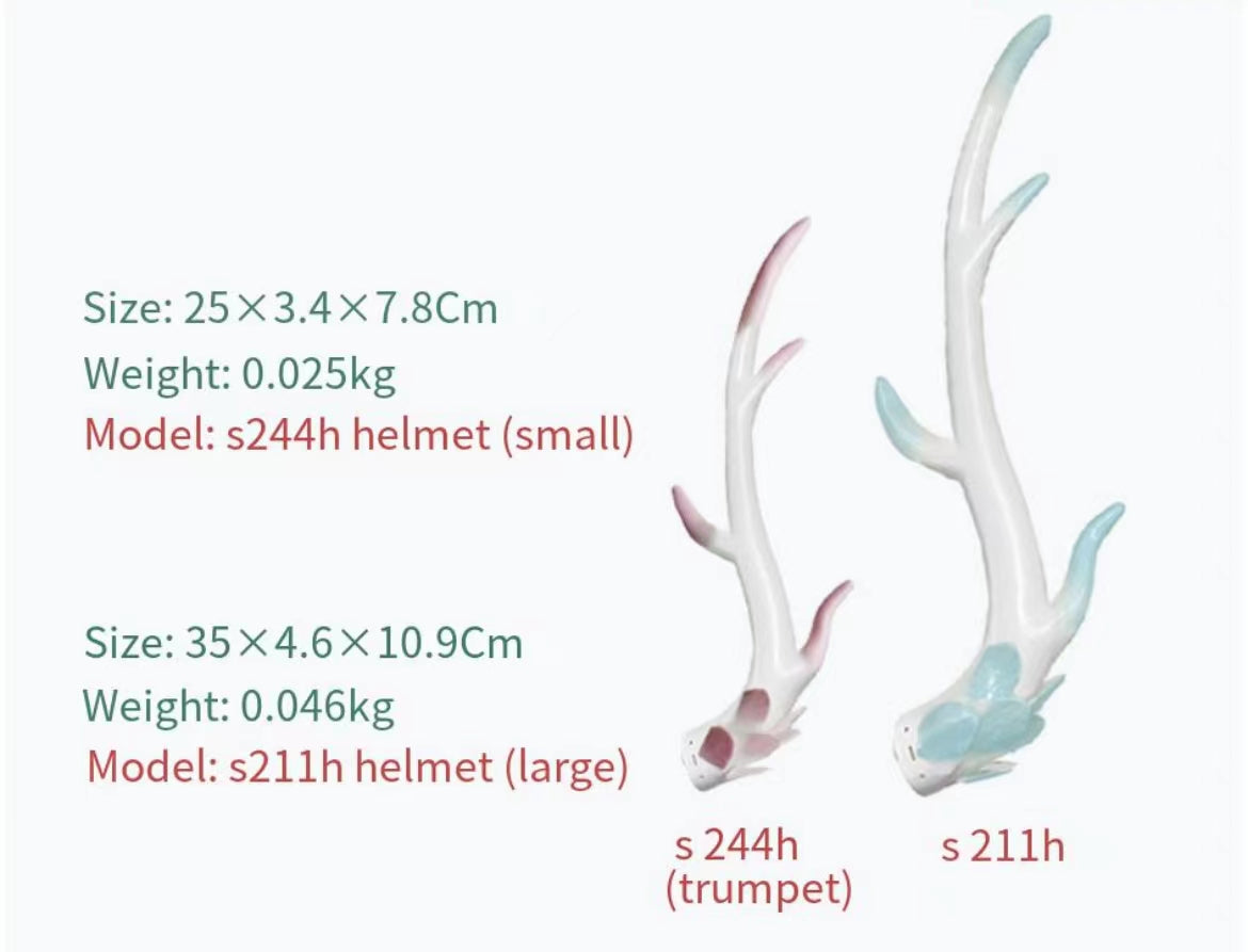 Dragon Horn Casque Décoration Scooter Moto Scooter