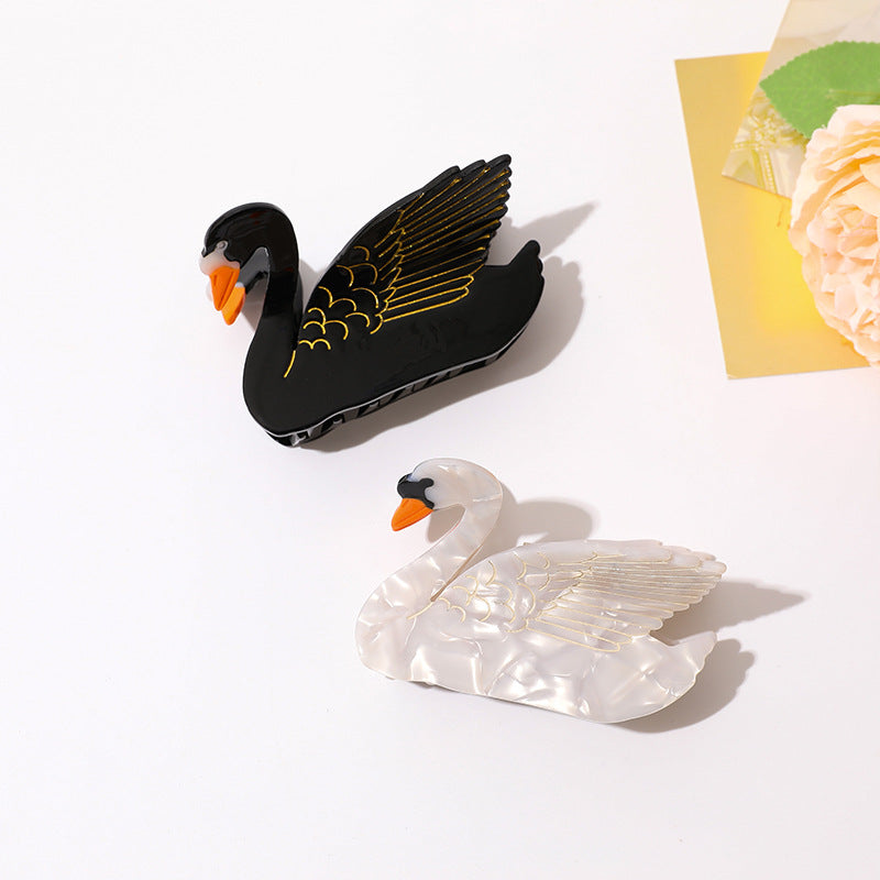 Swan Grip Shark Clip épingle à cheveux moyenne