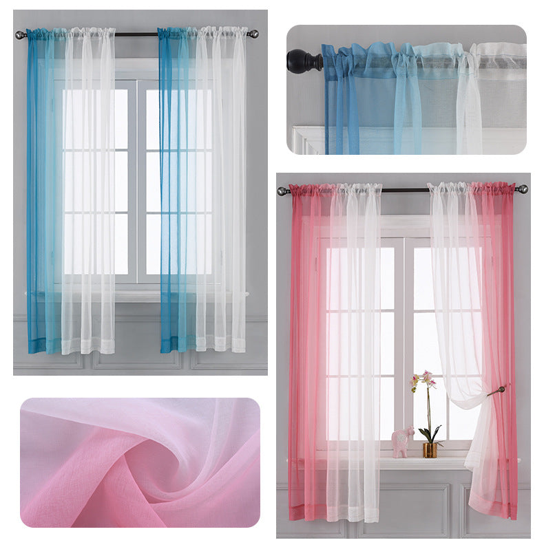 Gauche et droite Gradient Couleur Rideau de fenêtre produit fini