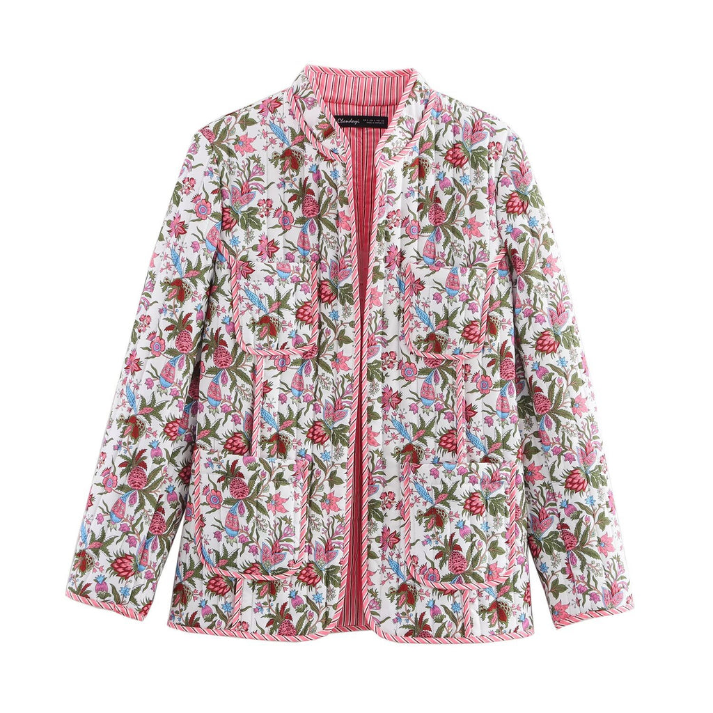 Motif floral imprimé en coton rembourré