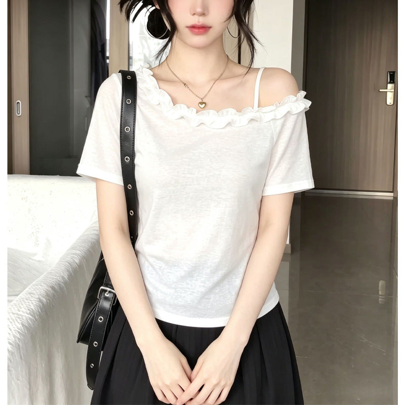 Camisole à manches courtes pour femmes à manches courtes
