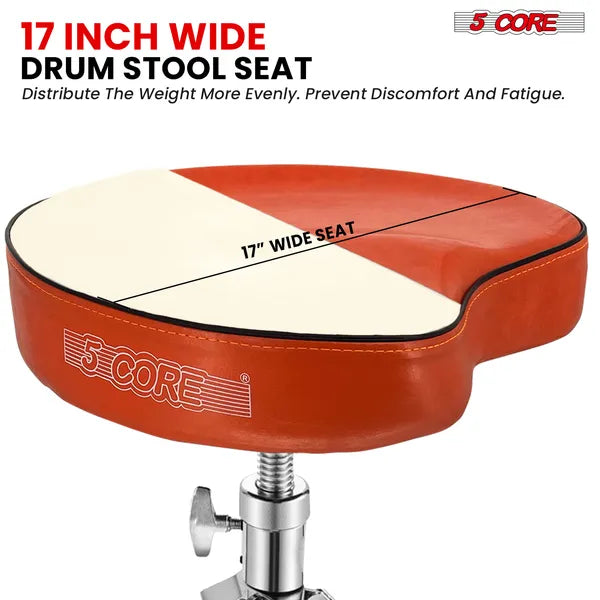 Tabouret de guitare rembourré 5 Core Drum Siège pour adultes et enfants