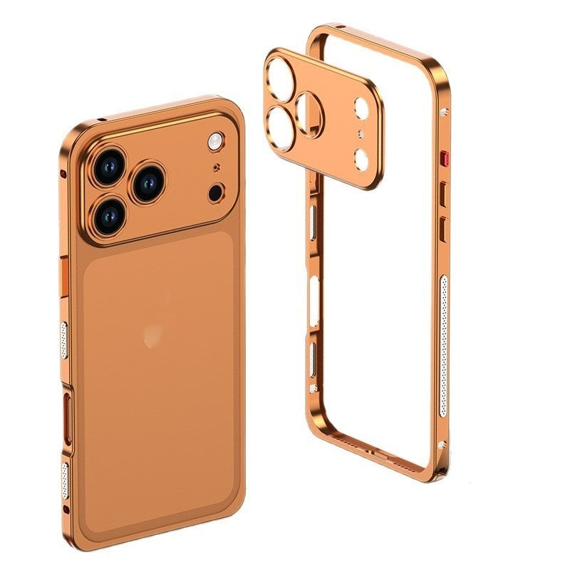 Convient pour 1716promax Seahorse Buckle Frame with Lens Phone Case 15 Metal