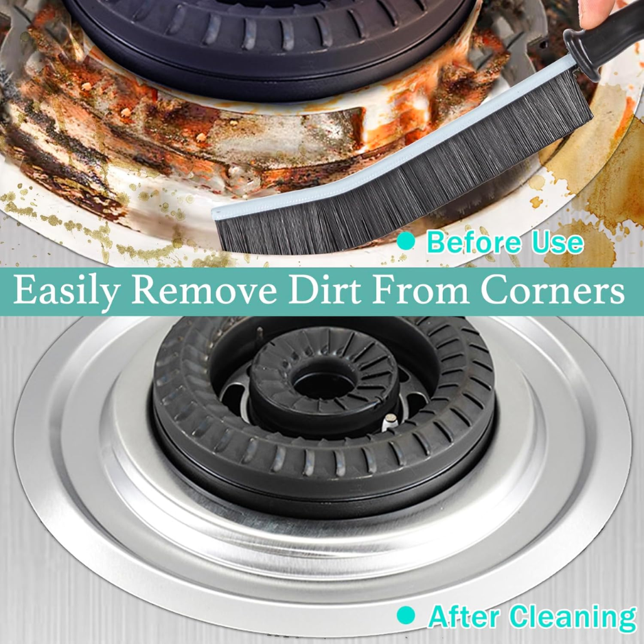 Set de brosses de nettoyage de crevasses à soie dure à 5 pièces - Brosses à écailles multifonctionnelles pour Ki