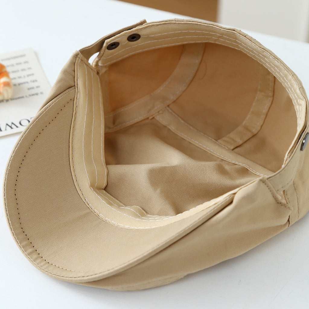 Une seule chance de couleur pour les enfants Mignon petit ours brodé ajustable simple casual Beret F