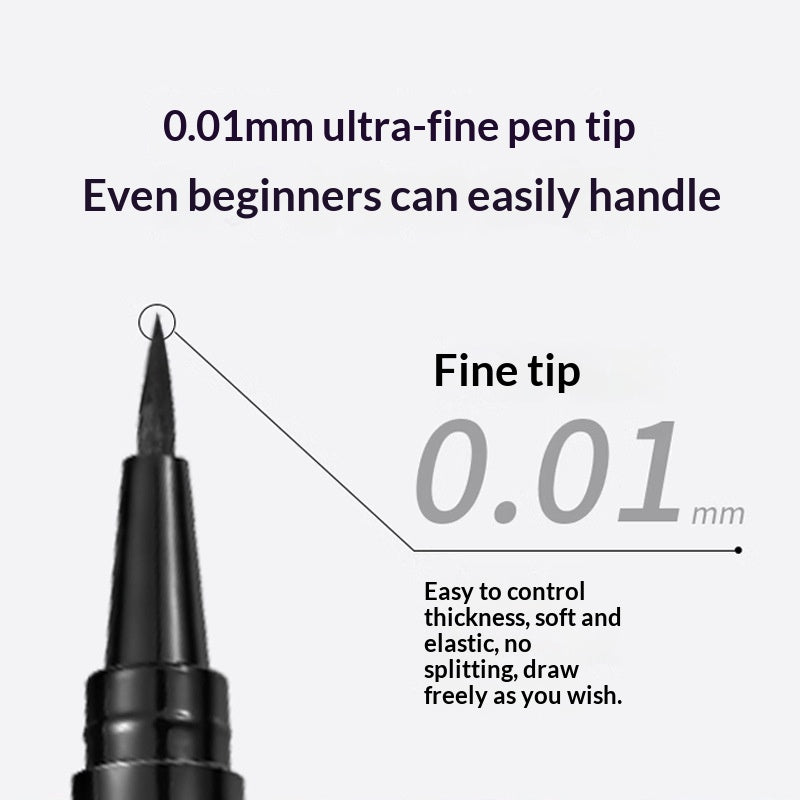 Stylo Eyeliner résistant à l'eau sauvage avec une pointe ferme pour un séchage rapide