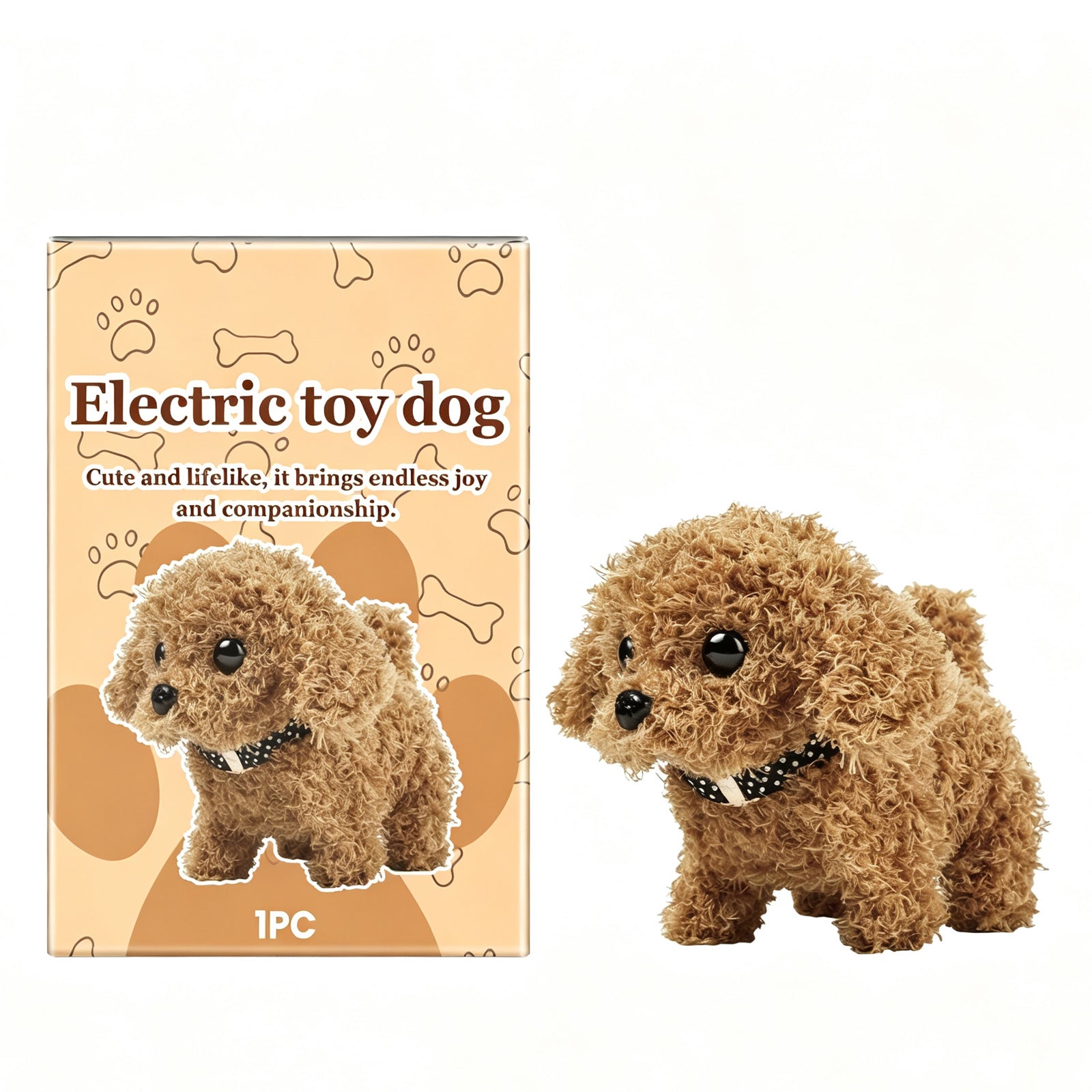 Jouet en peluche électrique mignon chien
