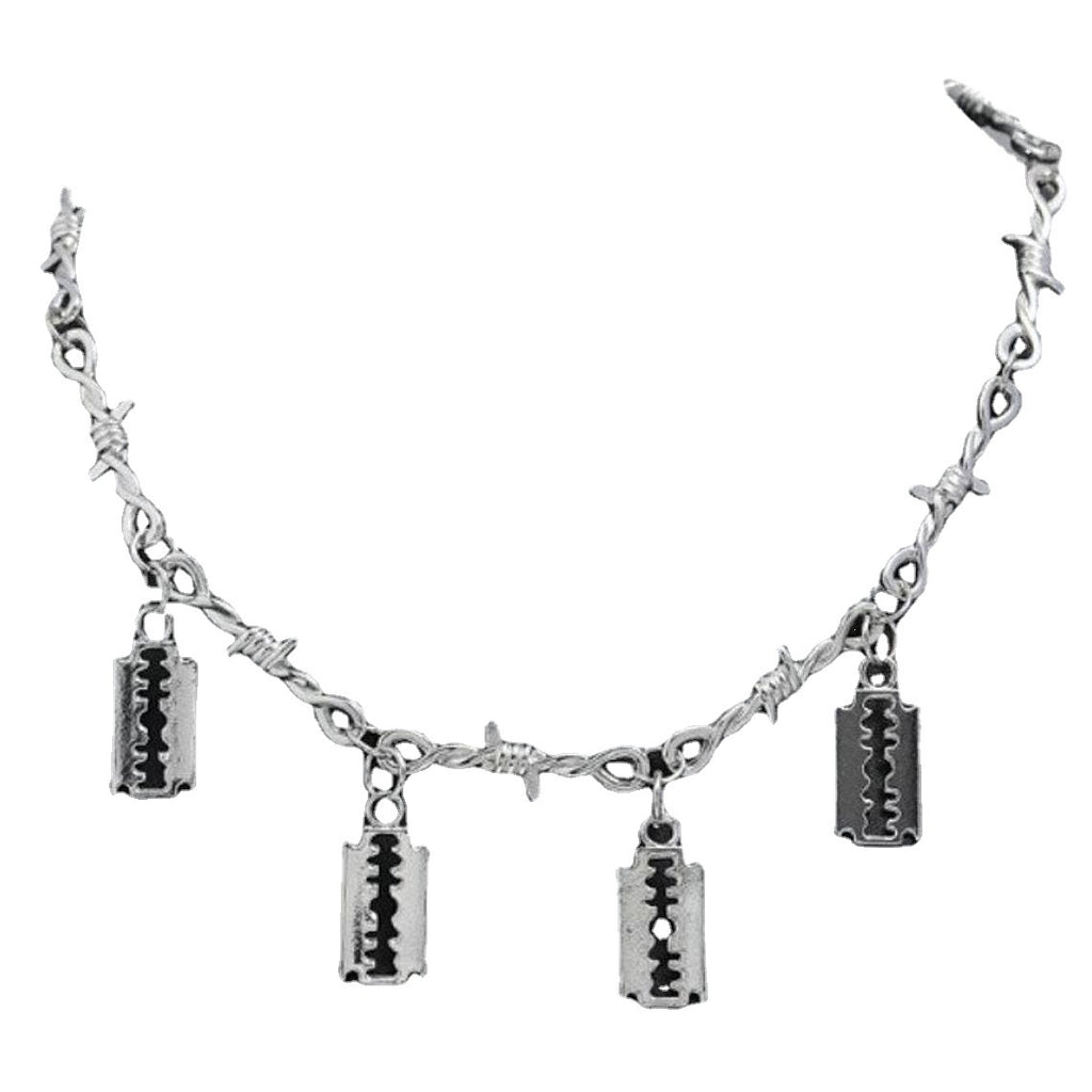 Collier de lame d'épine Lame de vent noir froid