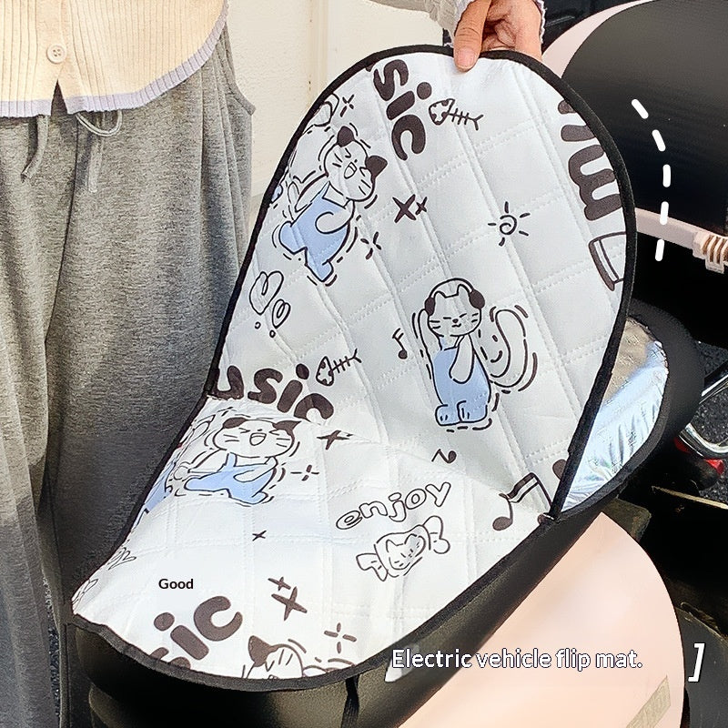 Couverture de siège de moto anti-poussière et thermosolidable