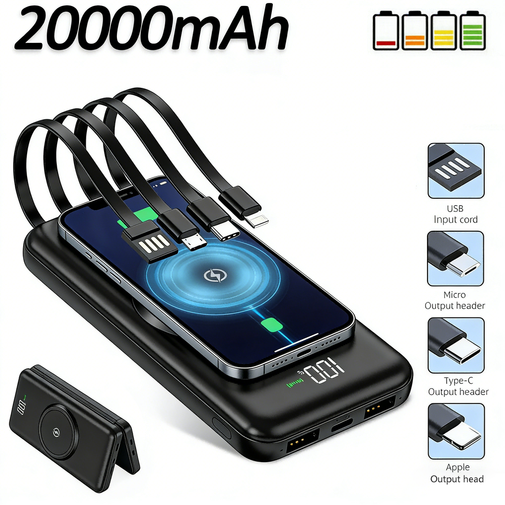 20000mAh Power Bank Fast Charger Batterie Pack Portable 5 USB pour téléphone portable UK