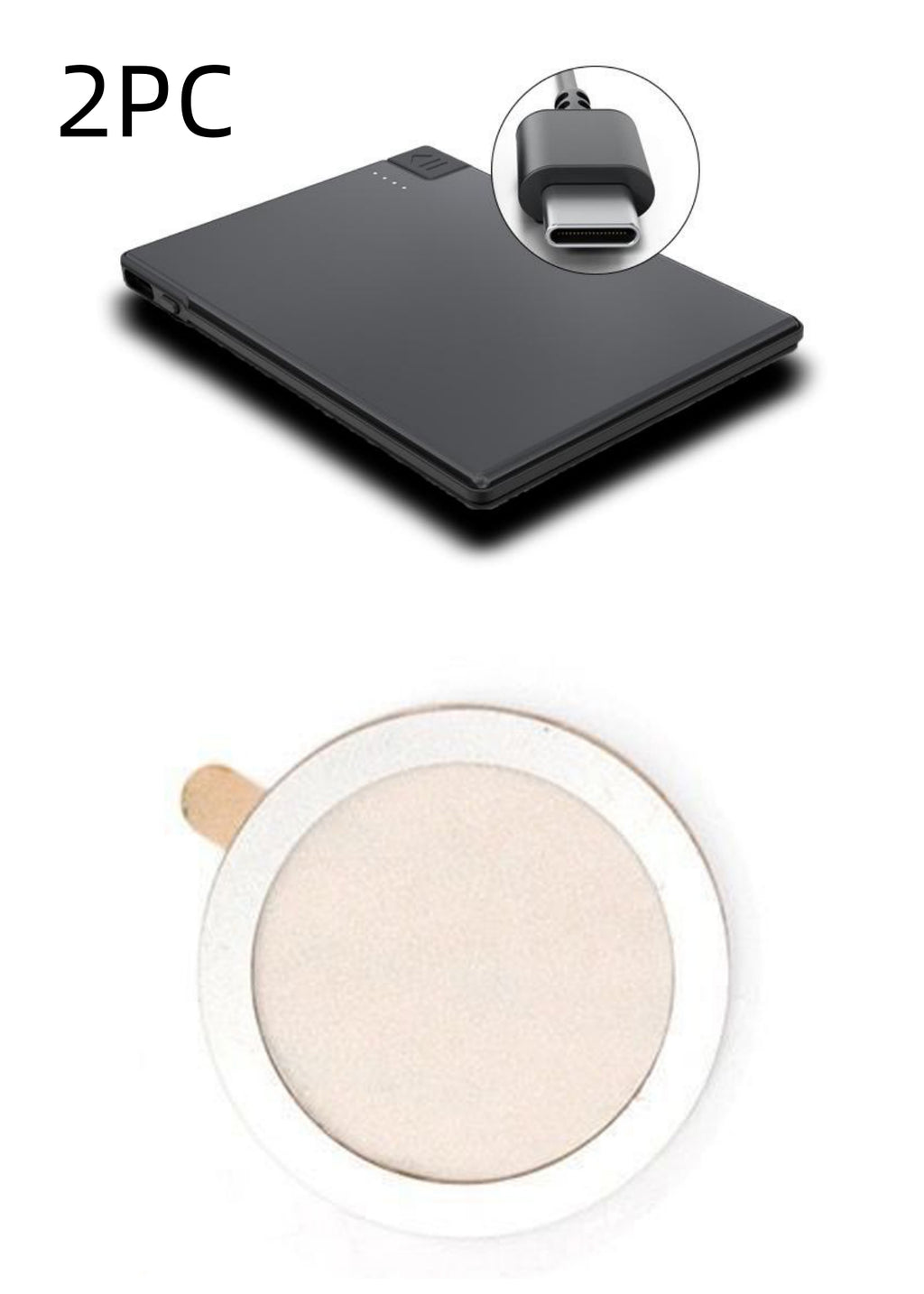 Portable compact ultra-mince avec alimentation mobile par câble