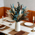 Plantes artificielles - Ensemble d'herbes de pampas bleu 13 pièces dans une variété de nuances de bleu – Fête