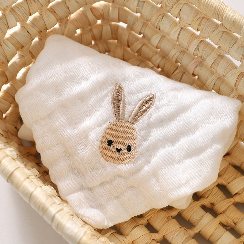 Baby mince classe de coton A Six couches Gauze Petite serviette de salive carrée