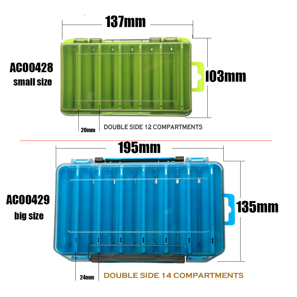 Stockage double face de la boîte de rangement double couche