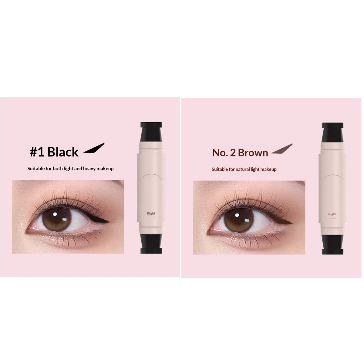 Stamp à double tête tout-en-un Eyeliner Stylo qui est étanche