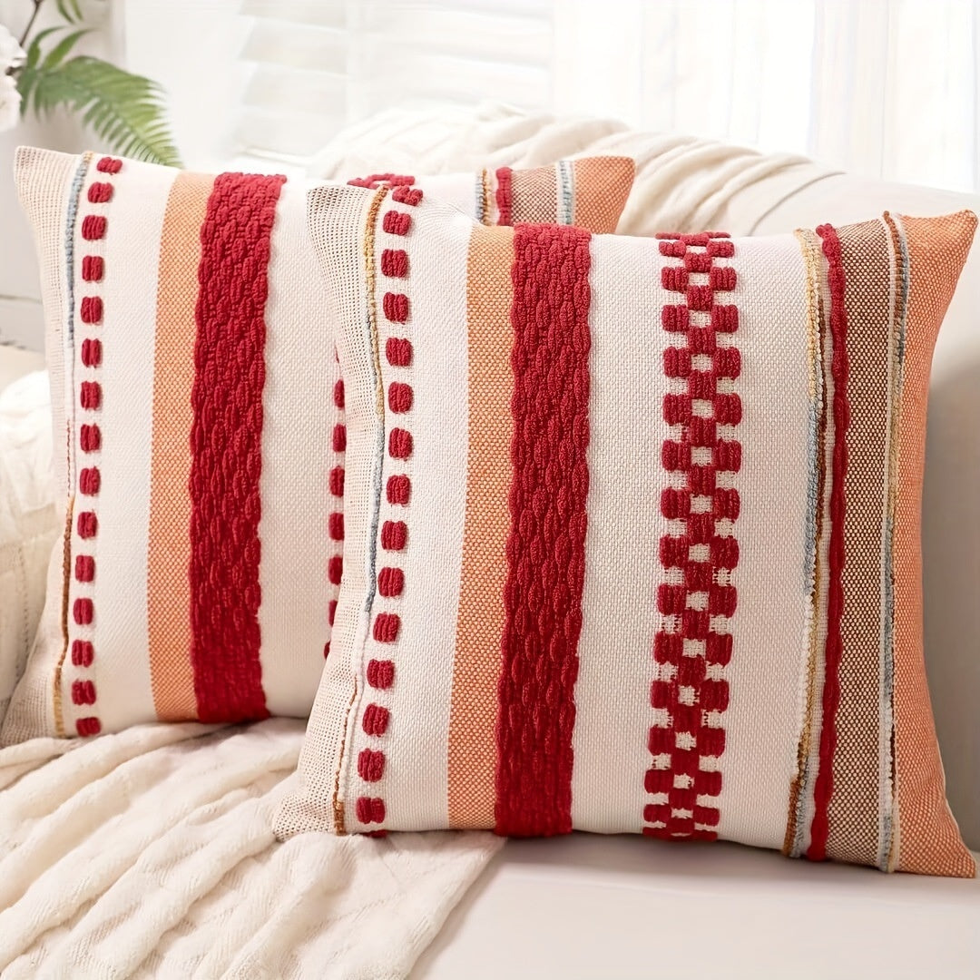 Jacquard Chenille Tassel Oreiller Simple Confortable Et Universally Compatible